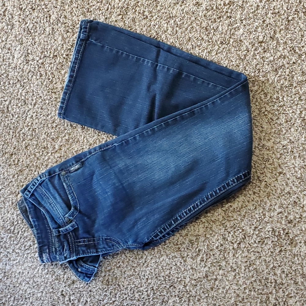 Silver Boot Cut Jeans